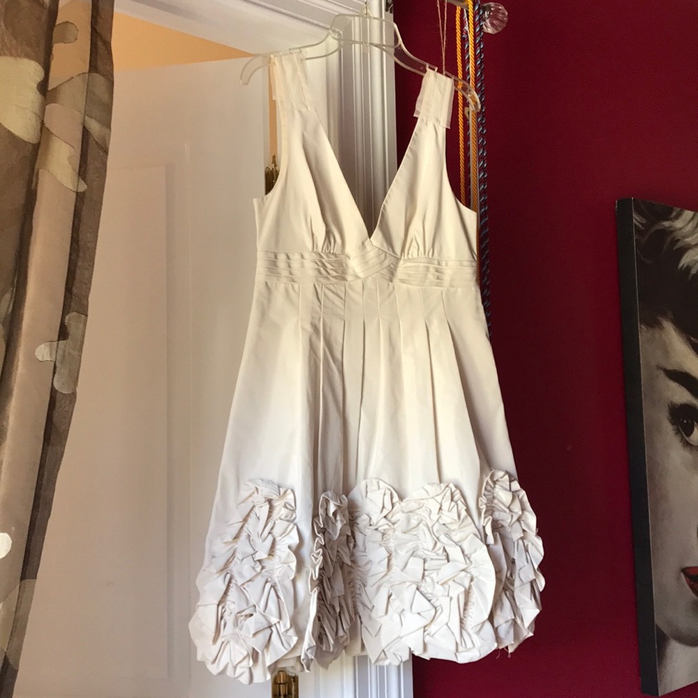 Cream BCBG cocktail dress